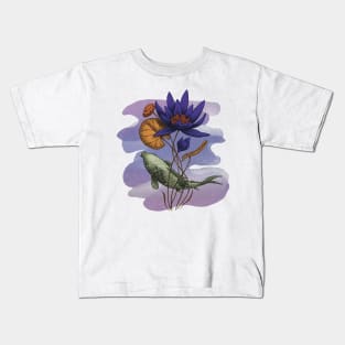 The Lotus - purple Kids T-Shirt